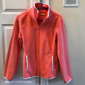 Old Navy coral full zip fleece jacket MEDIUM